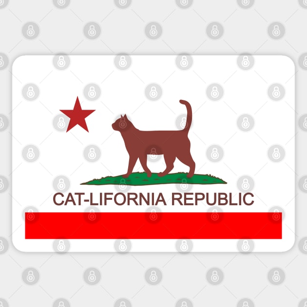 CAT lifornia flag Sticker by G4M3RS